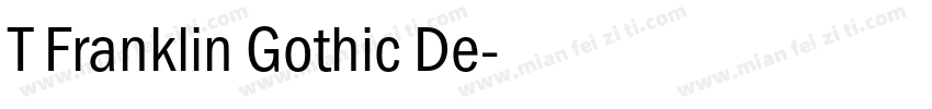 T Franklin Gothic De字体转换